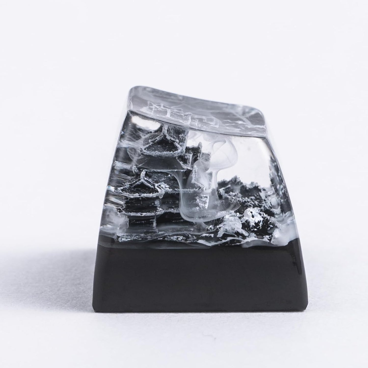 Artisn Keycap Custom Keycaps Black Samurai Japanese Dojo Handmade Resin Escape 1U Artisan Keycaps for Mechanical Keyboard Keycap Cherry MX Switch FJ