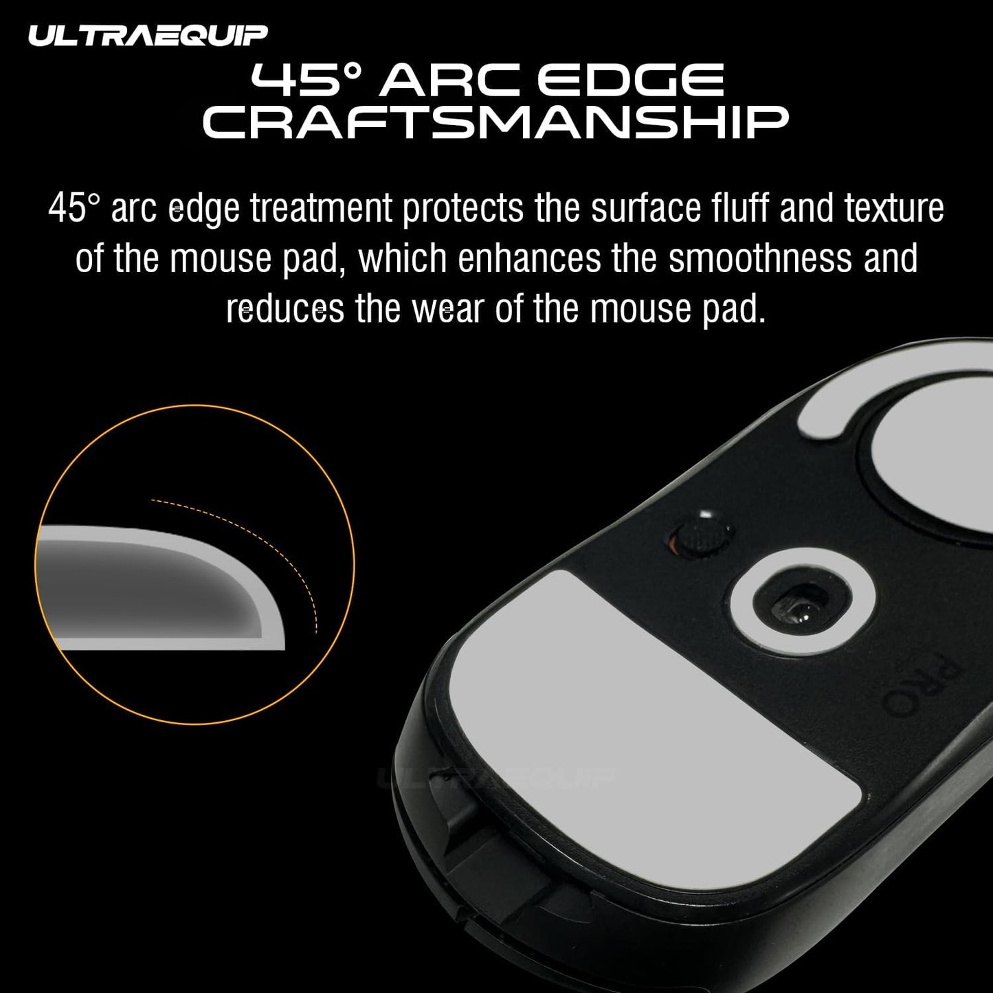 Balanced Mouse Skates - 2 Sets for G Pro X Superlight 2 Skates Smooth PTFE Replacement Mouse Skates Feet, Restore The Feel, 2.5D Curved Edges, Durable, 3M Adhesive, Grey
