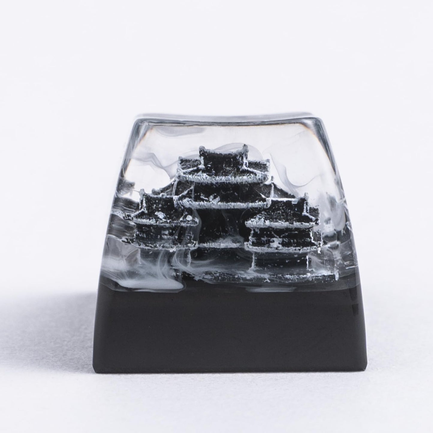 ULTRAEQUIP Artisan Keycap, Mount Fuji Sakura Mountain Custom Keycaps Esc Resin Handmade Keycaps fit MX Swith for Mechanical Keyboard