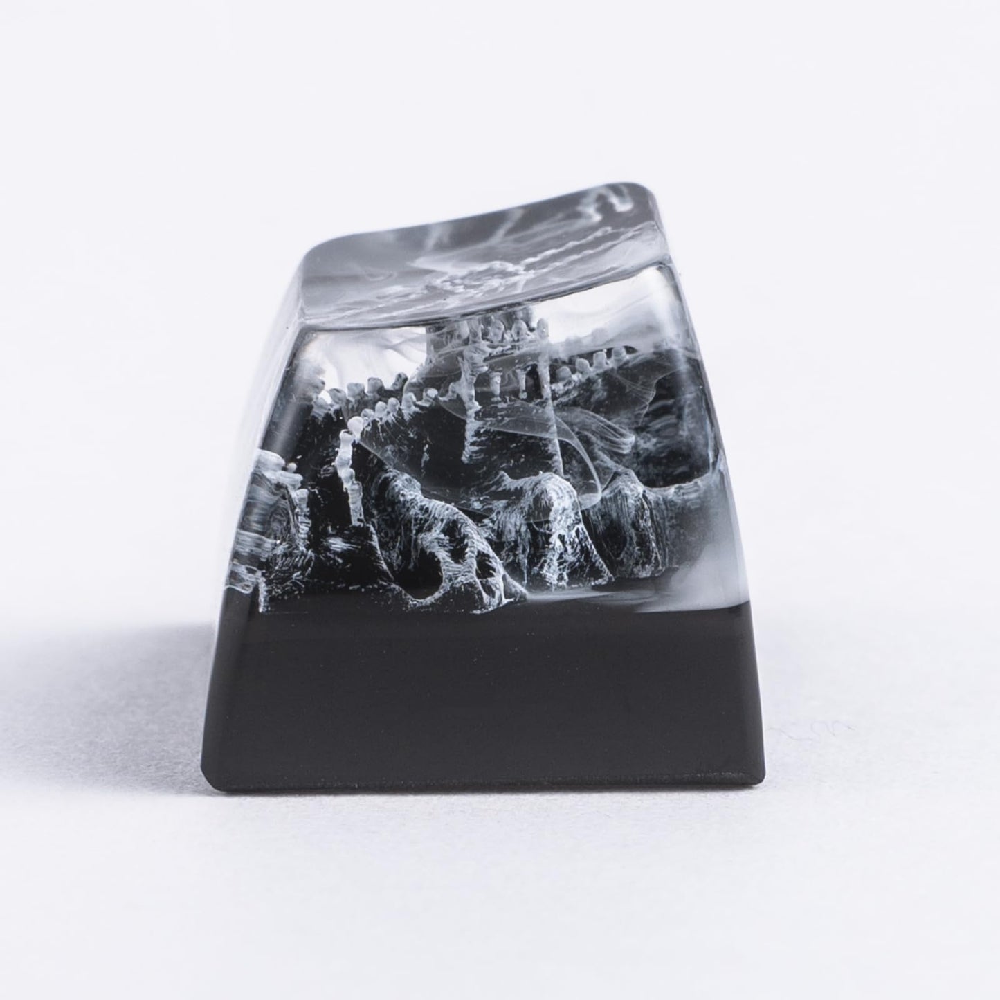 Artisn Keycap Custom Keycaps Black Samurai Japanese Dojo Handmade Resin Escape 1U Artisan Keycaps for Mechanical Keyboard Keycap Cherry MX Switch FJ