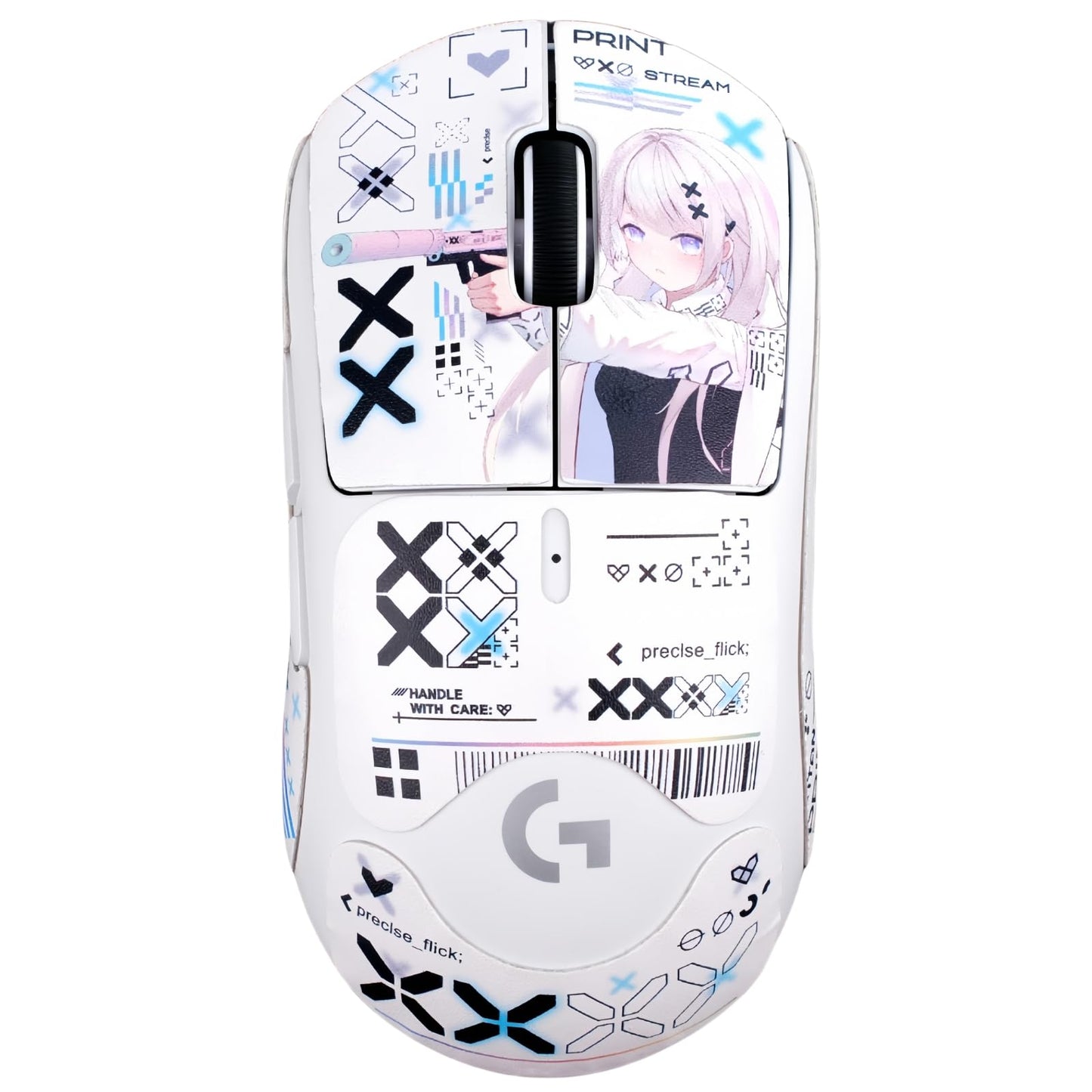 Mouse Grips Tape Full Coverage for Logitech G Pro X Superlight 1&2 Self-Adhesive, PreCut, Sweat-Resistant, Superlight Grips Professional Mice Upgrade Kit (PG-01, for G PRO X Superlight 1&2)