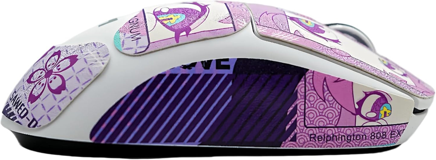 Mouse Grip Tape Full Coverage for G PRO X Superlight 1&2 Self-Adhesive PreCut Sweat-Resistant Professional Mice Upgrade Kit (Kiss & Love, GPX Superlight 1&2)