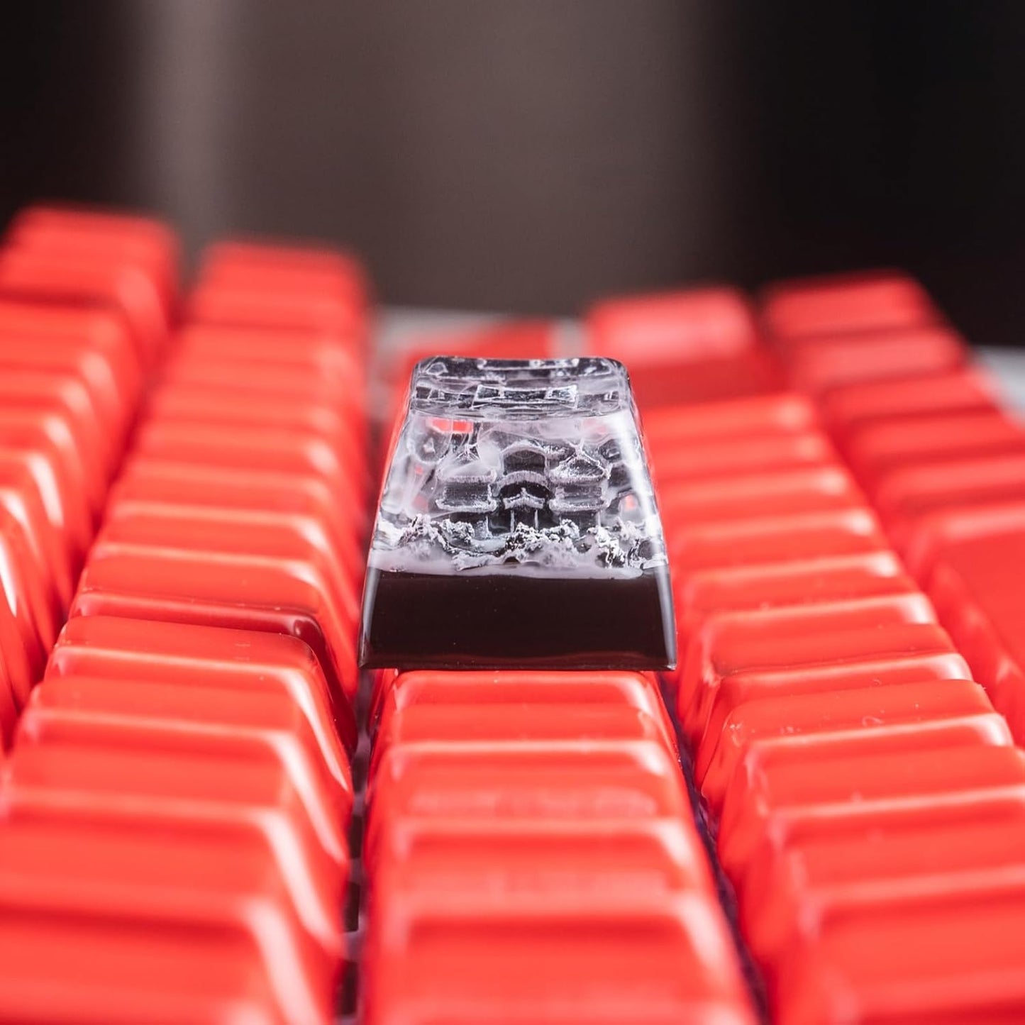 Artisn Keycap Custom Keycaps Black Samurai Japanese Dojo Handmade Resin Escape 1U Artisan Keycaps for Mechanical Keyboard Keycap Cherry MX Switch FJ