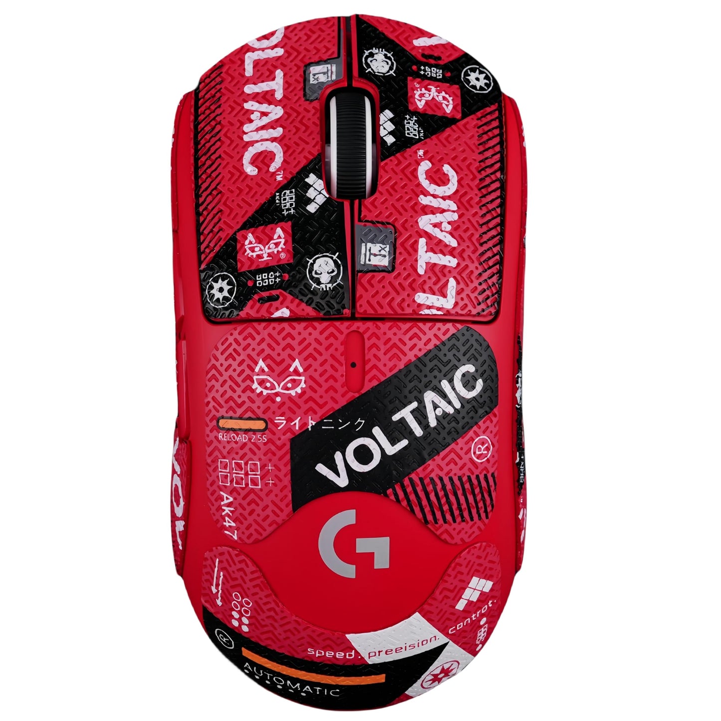Mouse Grips Tape Full Coverage for Logitech G Pro X Superlight 1&2 Self-Adhesive, PreCut, Sweat-Resistant, Superlight Grips Professional Mice Upgrade Kit (PG-01, for G PRO X Superlight 1&2)