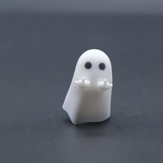ULTRAEQUIP Artisan Keycaps - Cute Ghost Resin Keycaps 1U ESC Custom Handmade Keycap Replacement for Mechanical Keyboard (Hey-You Ghost, Opaque)