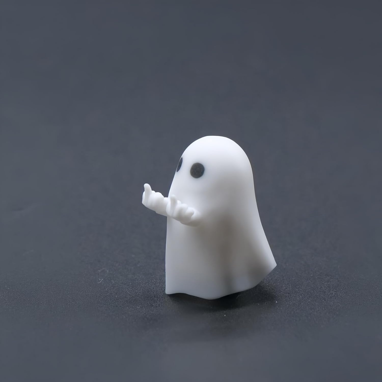 ULTRAEQUIP Artisan Keycaps - Cute Ghost Resin Keycaps 1U ESC Custom Handmade Keycap Replacement for Mechanical Keyboard (Hey-You Ghost, Opaque)
