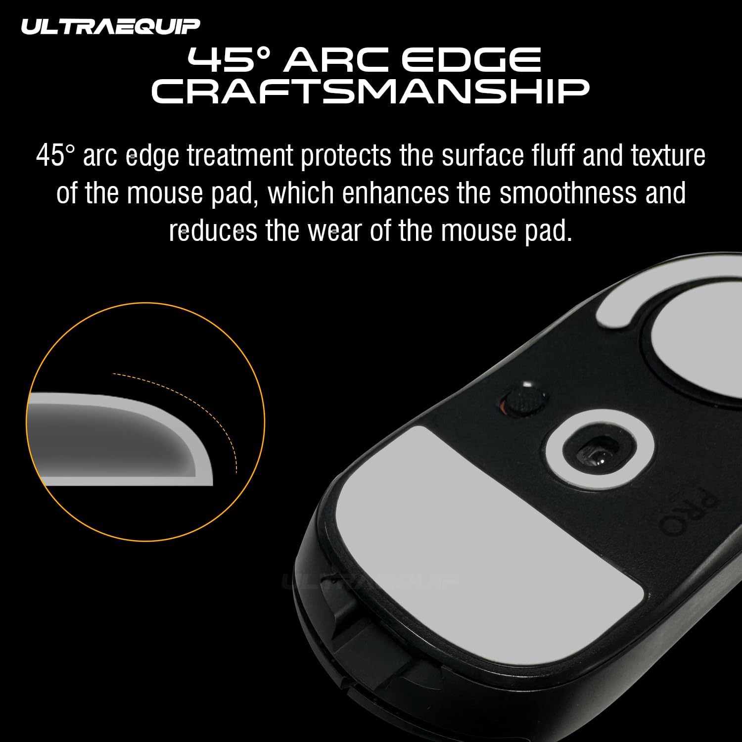 Balanced Mouse Skates - 2 Sets for G Pro X Superlight 2 Skates Smooth PTFE Replacement Mouse Skates Feet, Restore The Feel, 2.5D Curved Edges, Durable, 3M Adhesive, Grey