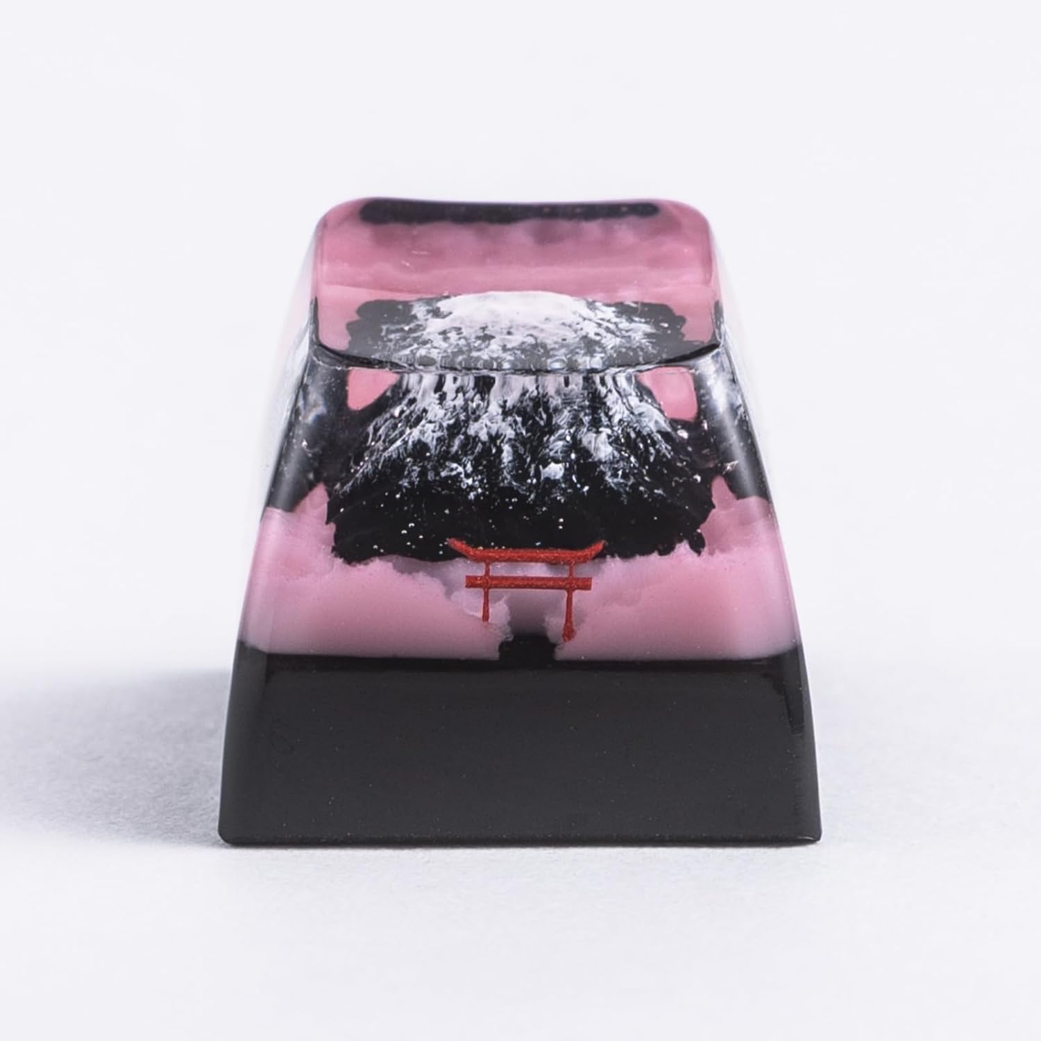 ULTRAEQUIP Artisan Keycap, Mount Fuji Sakura Mountain Custom Keycaps Esc Resin Handmade Keycaps fit MX Swith for Mechanical Keyboard