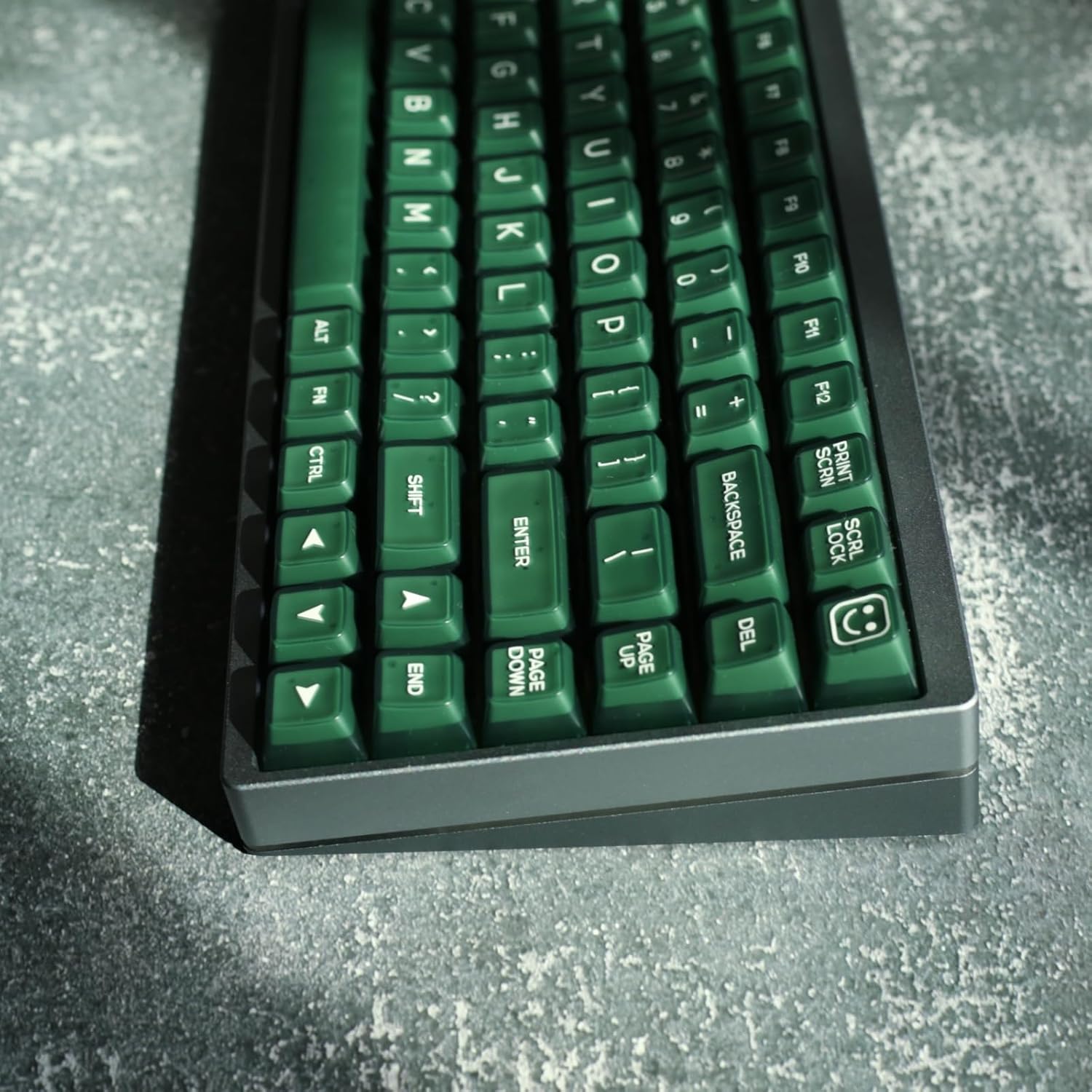 Emerald Jade Keycaps 142 Keys Double Shot PBT Keycaps RSA Profile, Translucent Green Shine Through, Custom Set for ISO ANSI 60, 75, 80, 95, 100% Mechanical Keyboard